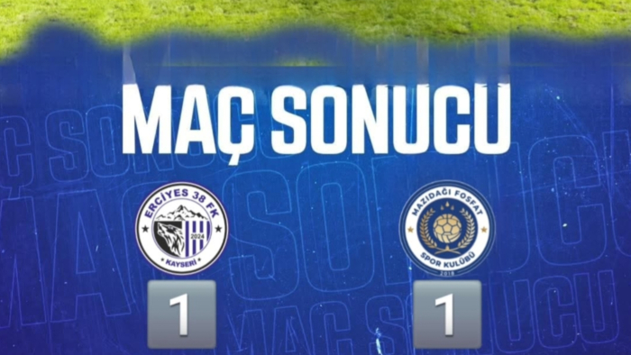 Mazıdağı Fosfat Deplasmanda Berabere Kaldı: 1-1!